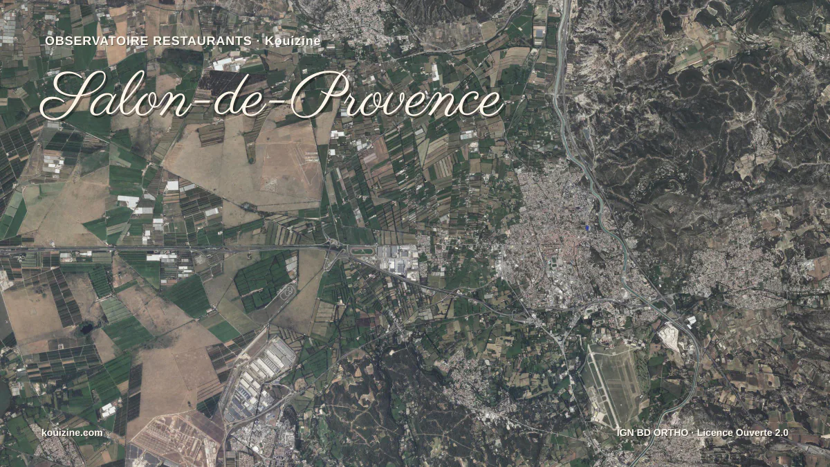 Vue aérienne de Salon-de-Provence