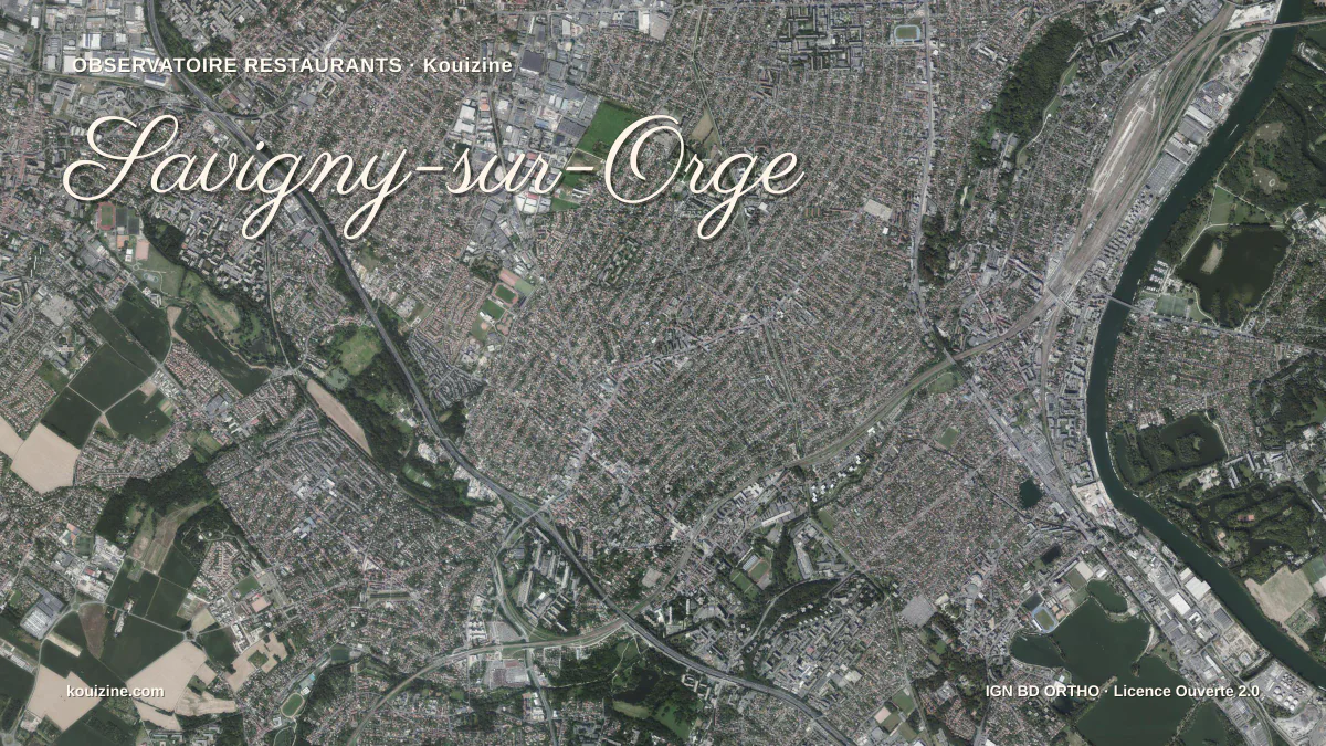 Vue aérienne de Savigny-sur-Orge