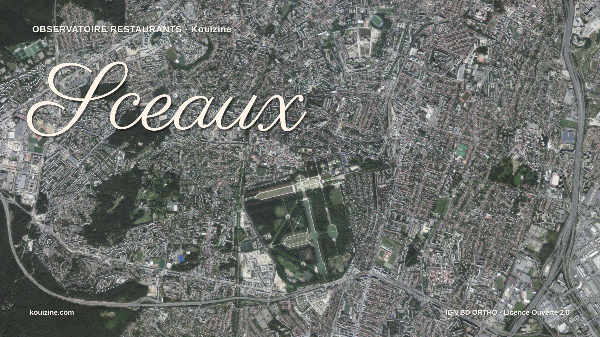 Vue aérienne de Sceaux