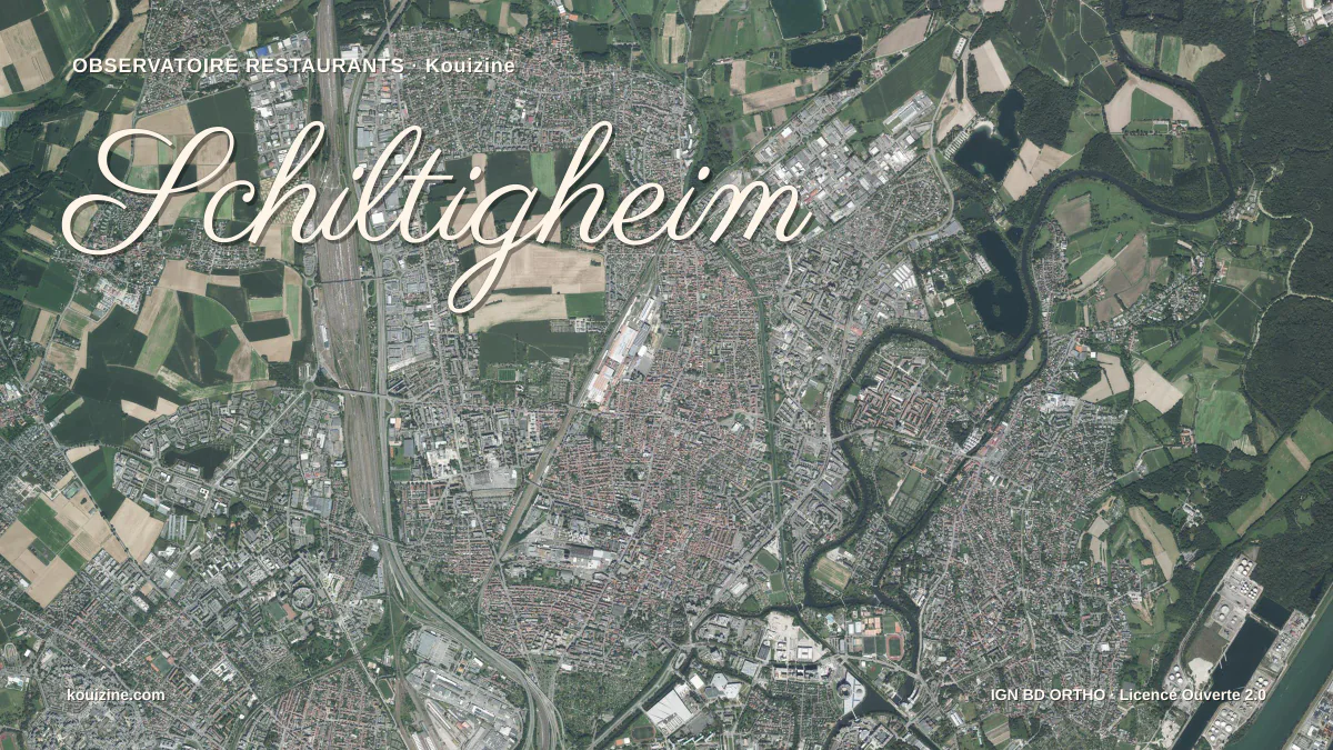Vue aérienne de Schiltigheim