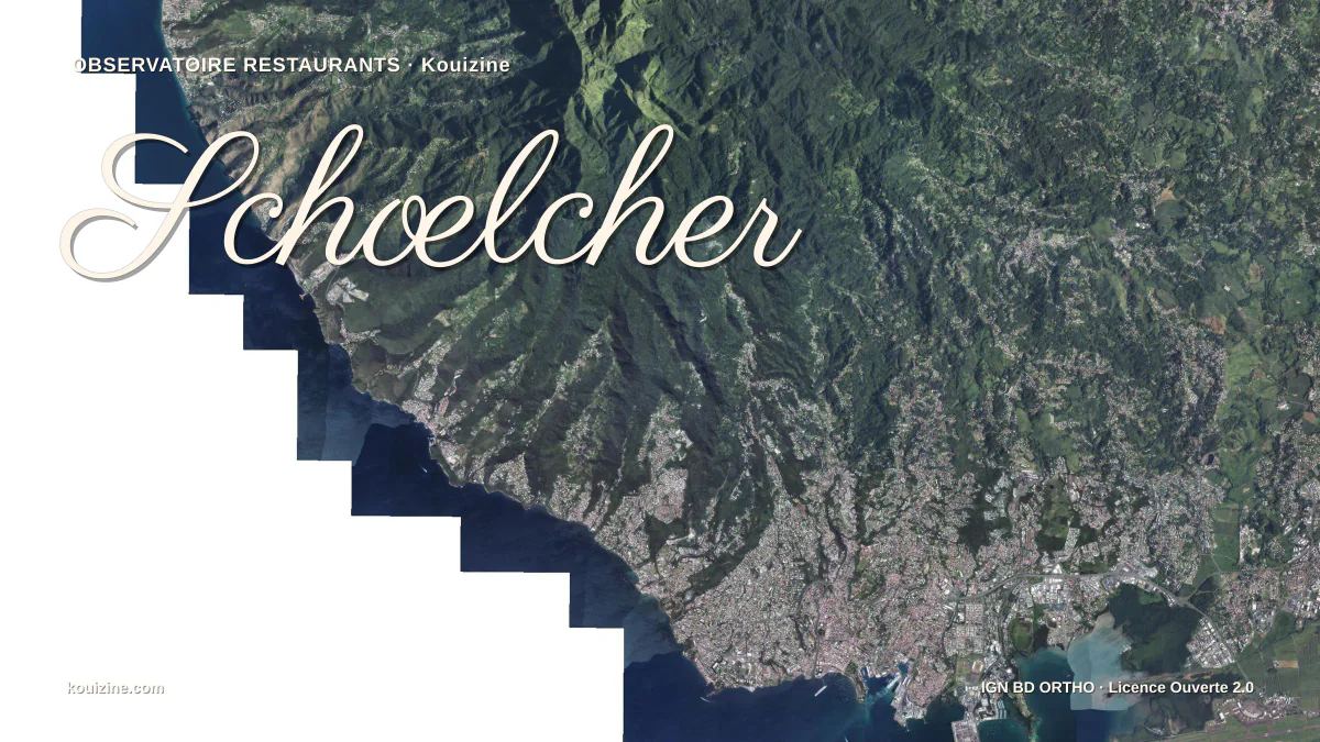 Vue aérienne de Schœlcher