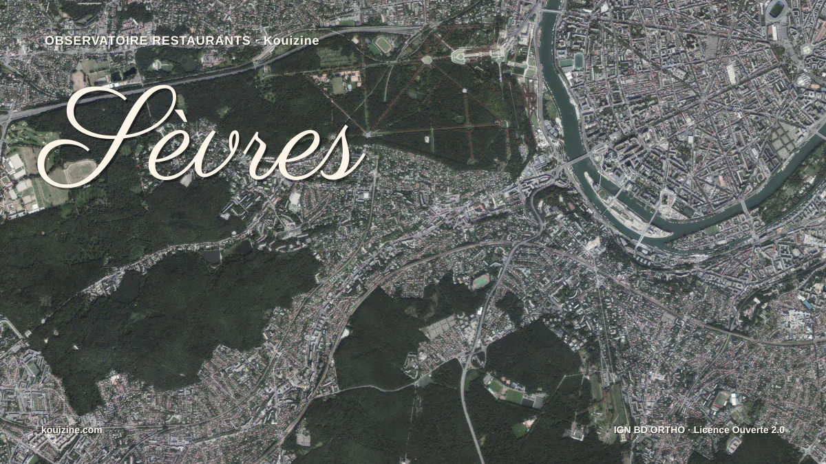 Vue aérienne de Sèvres