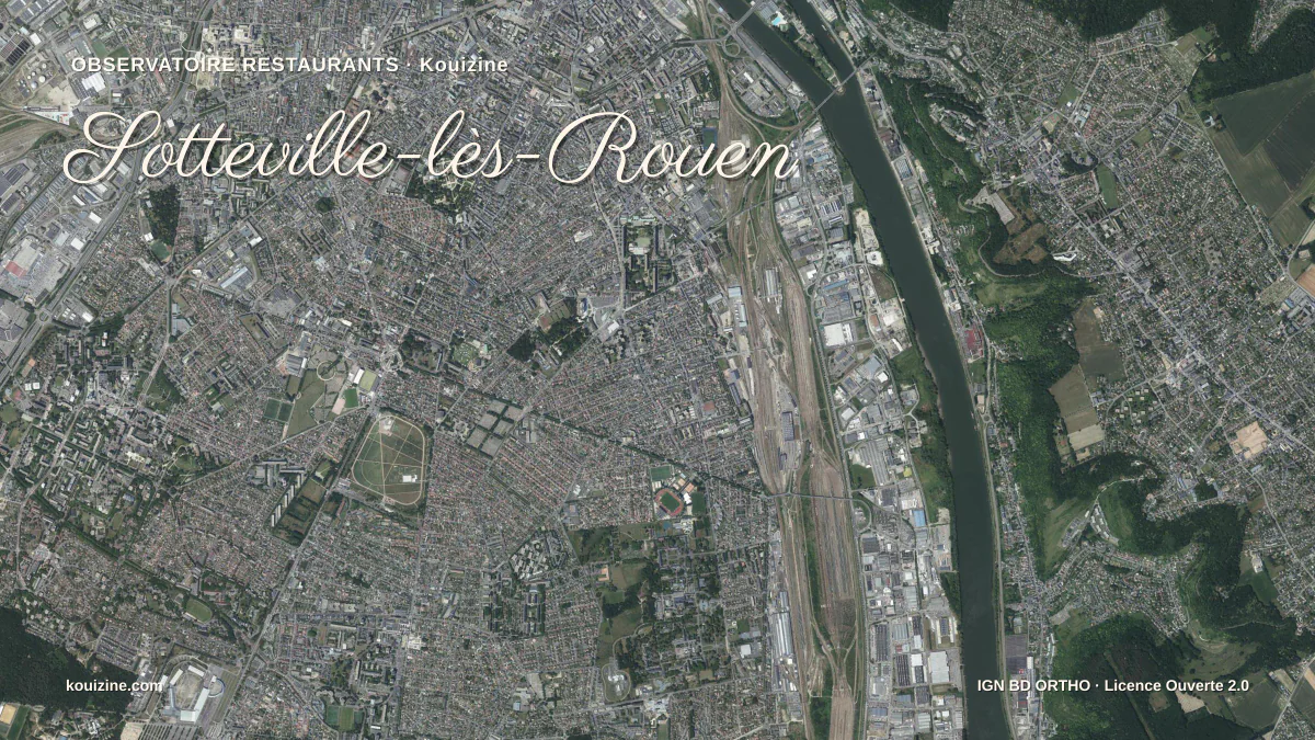 Vue aérienne de Sotteville-lès-Rouen