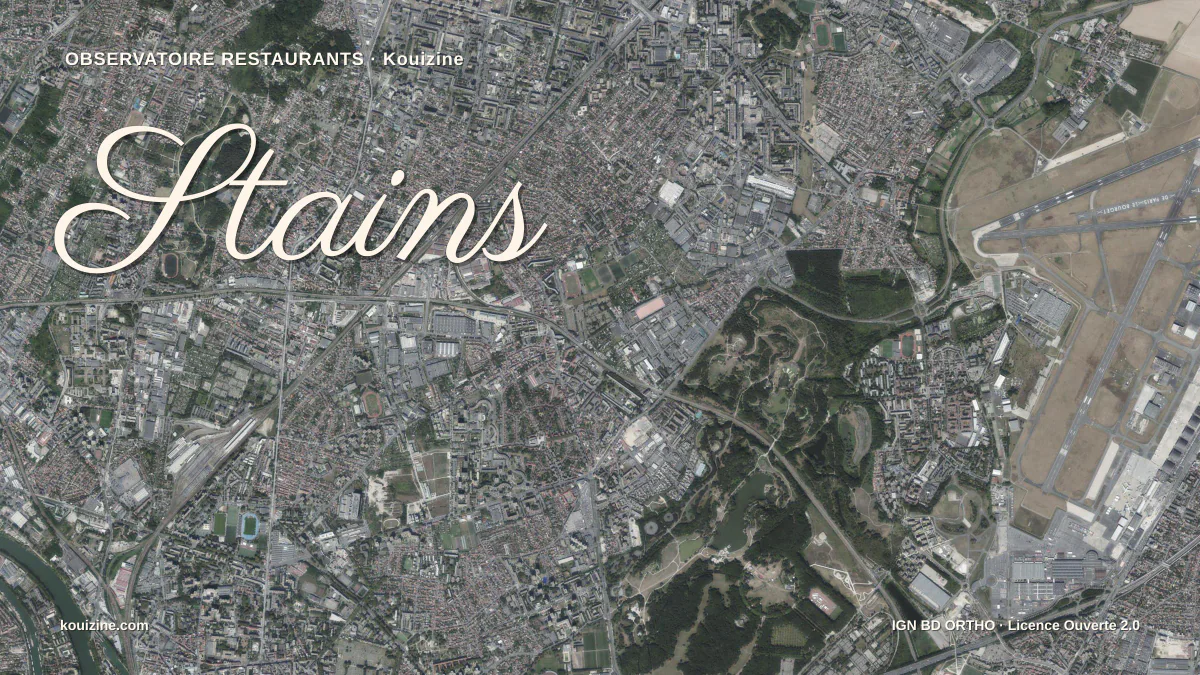 Vue aérienne de Stains