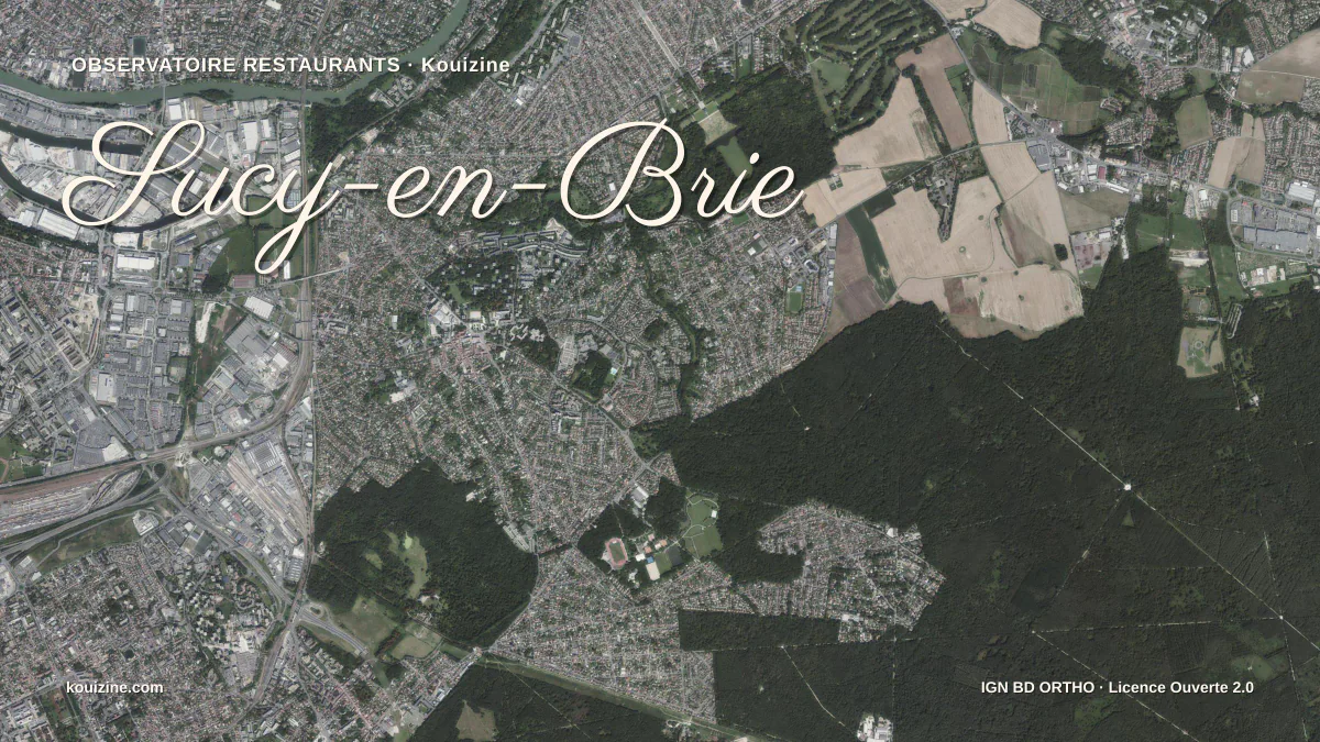 Vue aérienne de Sucy-en-Brie