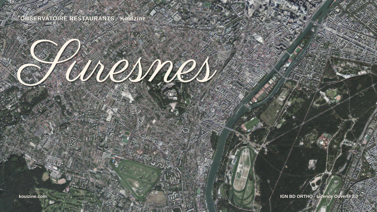 Vue aérienne de Suresnes