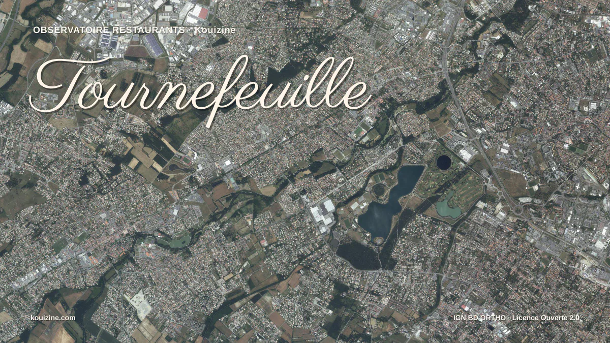 Vue aérienne de Tournefeuille