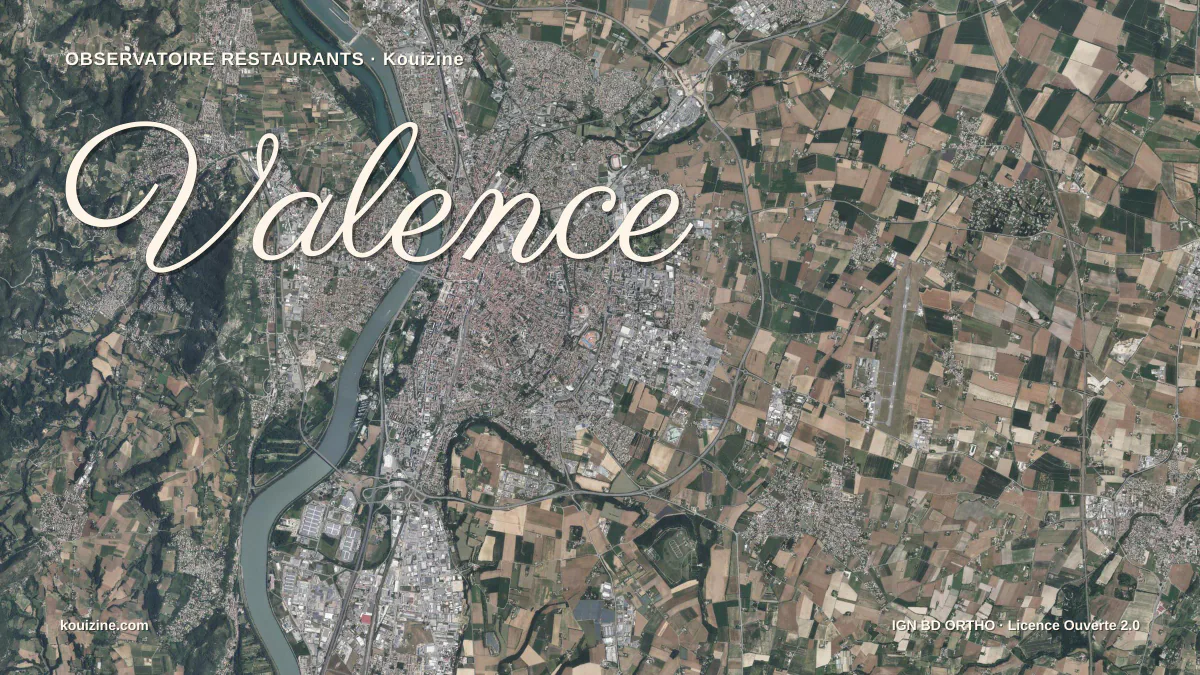 Vue aérienne de Valence