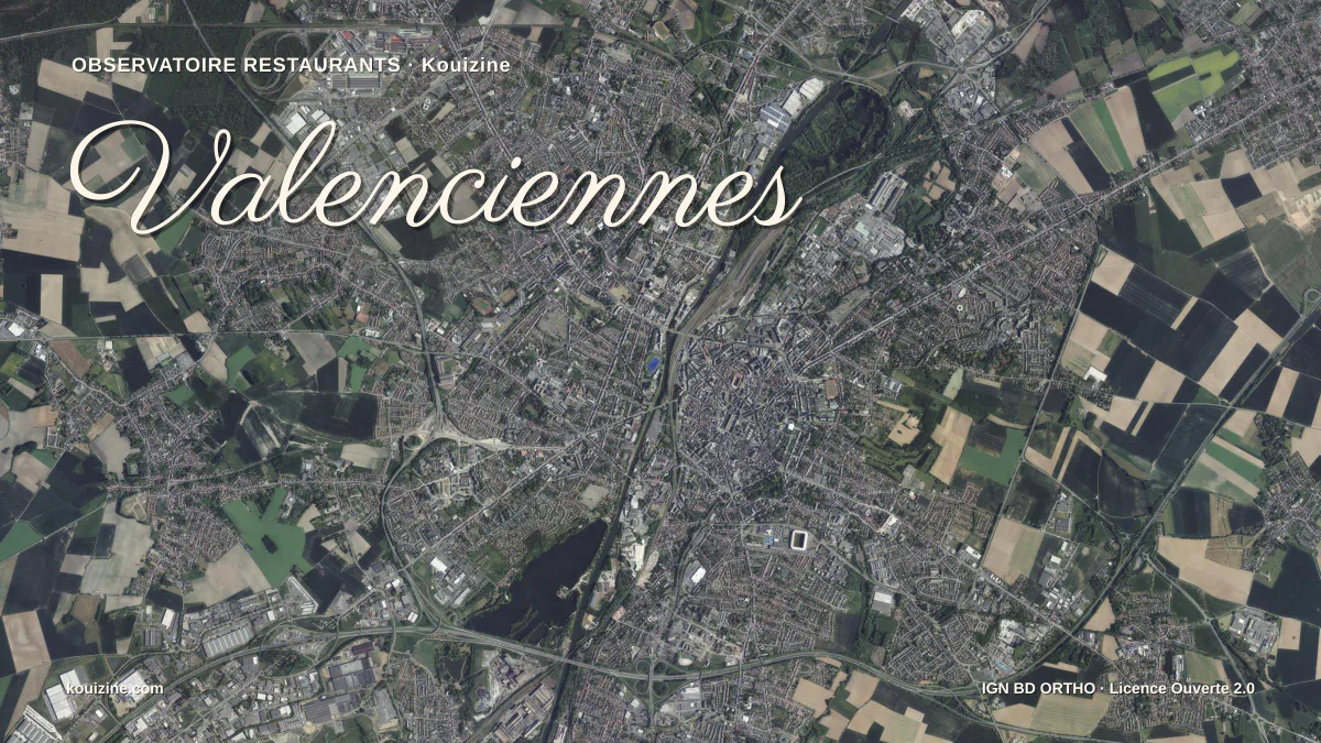 Vue aérienne de Valenciennes