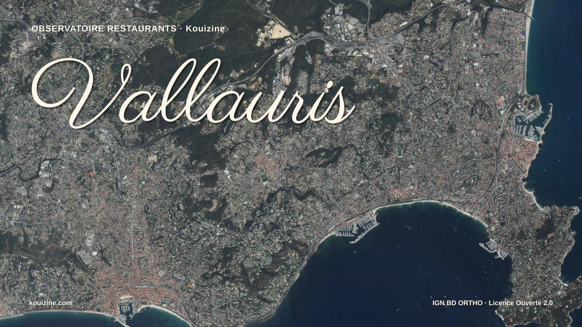 Vue aérienne de Vallauris