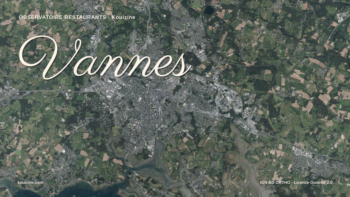 Vue aérienne de Vannes