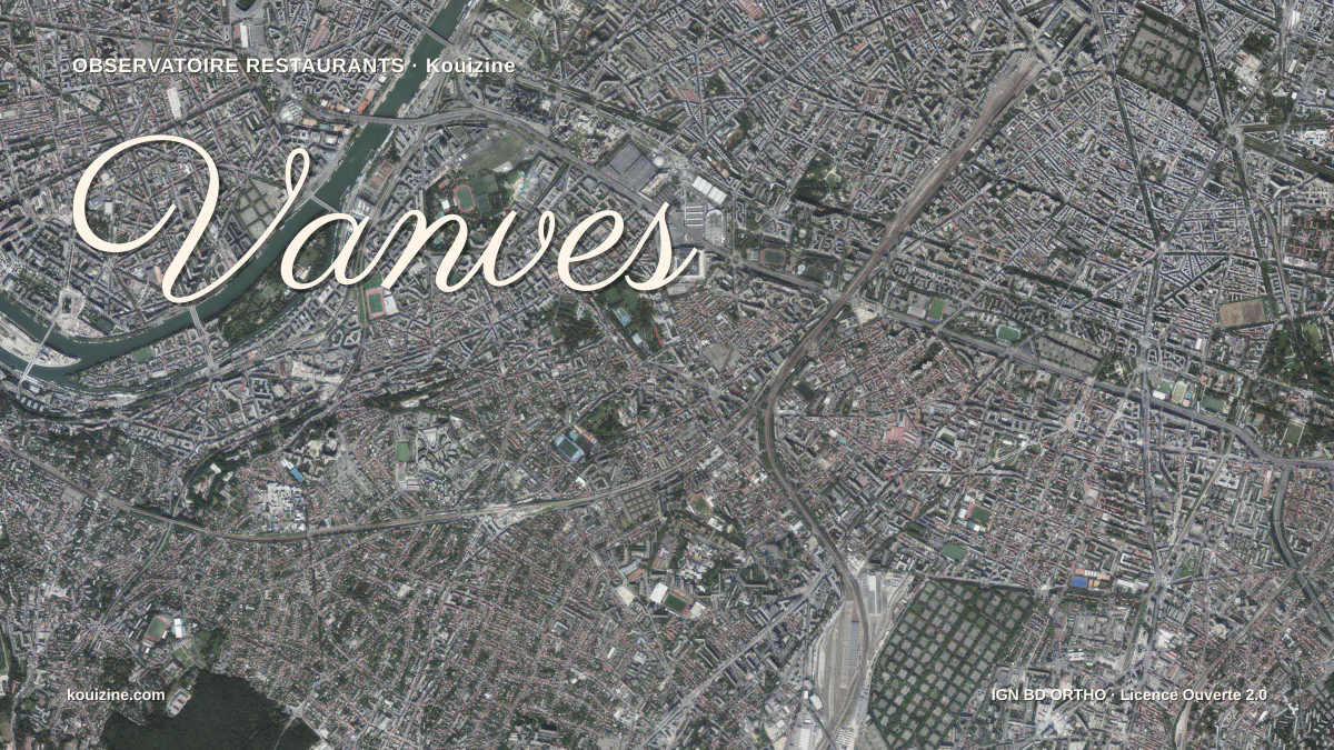 Vue aérienne de Vanves