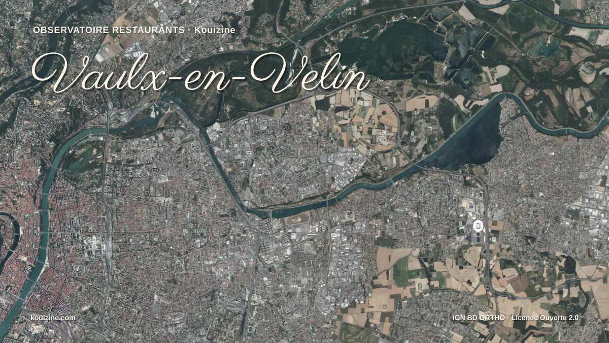 Vue aérienne de Vaulx-en-Velin