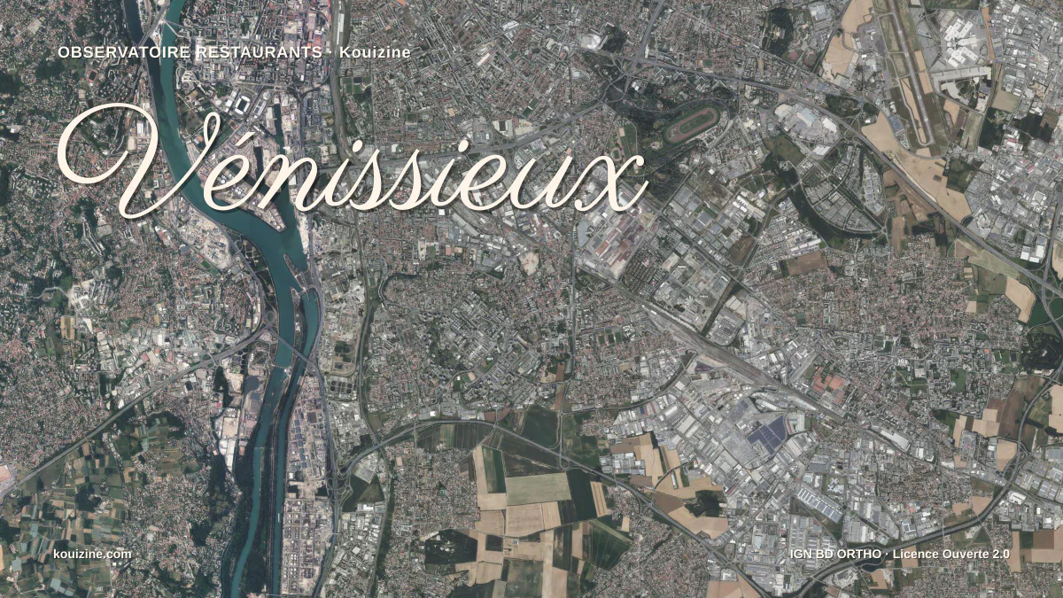 Vue aérienne de Vénissieux