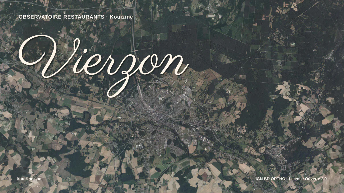 Vue aérienne de Vierzon
