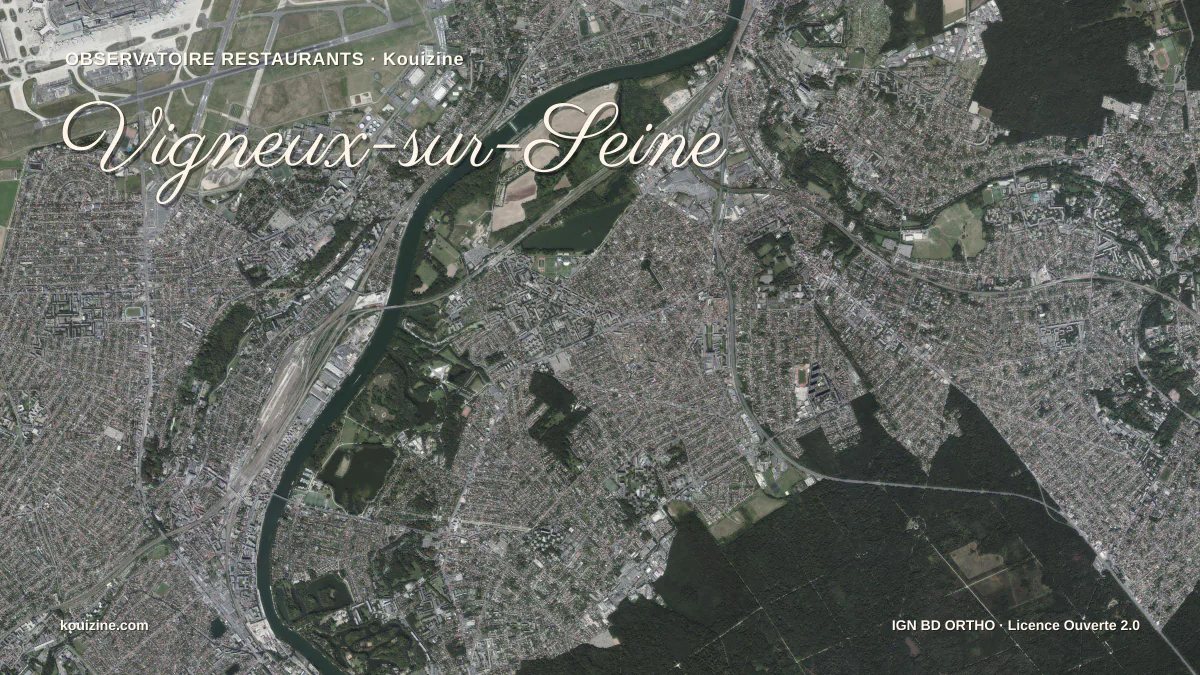 Vue aérienne de Vigneux-sur-Seine