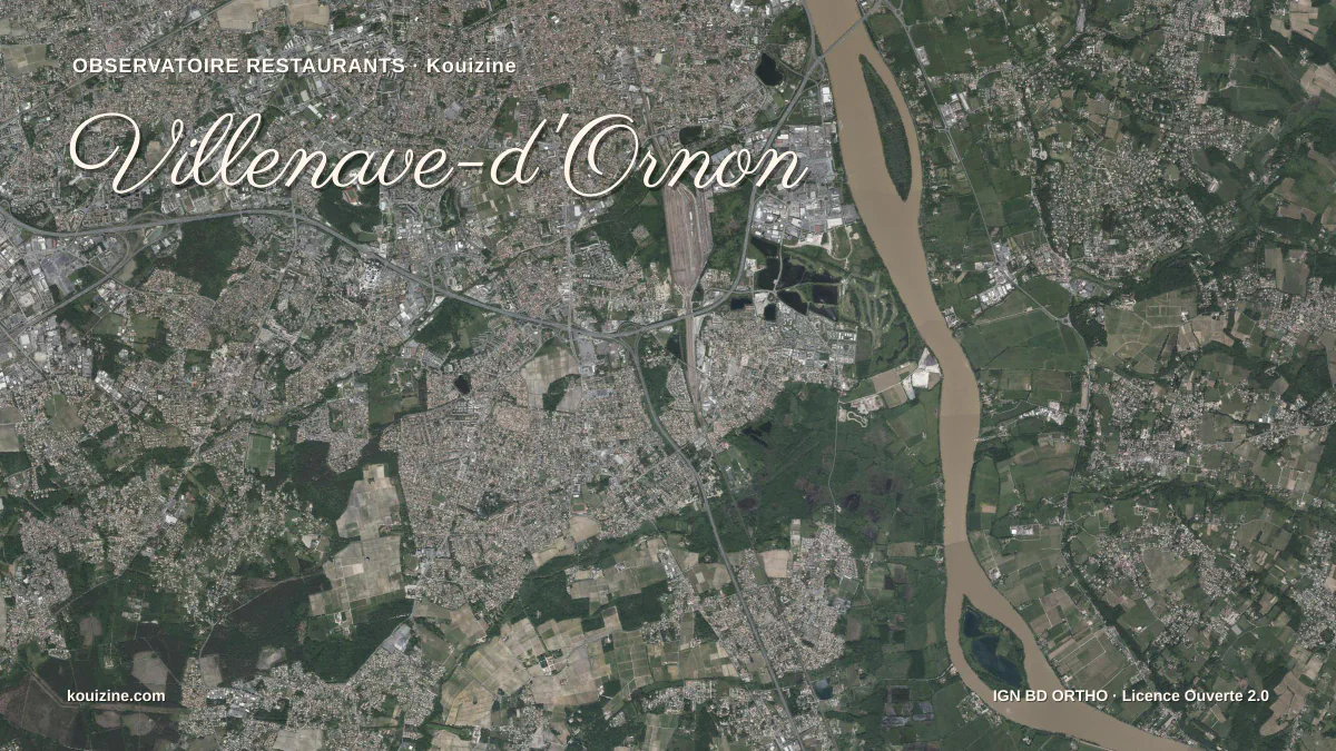 Vue aérienne de Villenave-d'Ornon