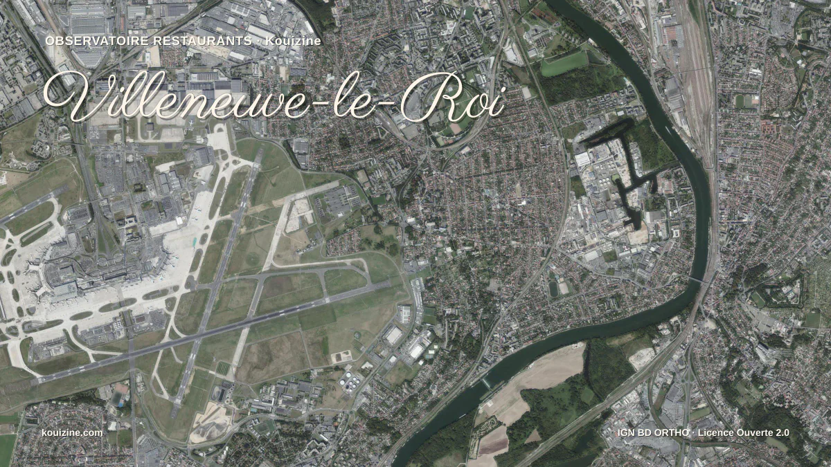 Vue aérienne de Villeneuve-le-Roi