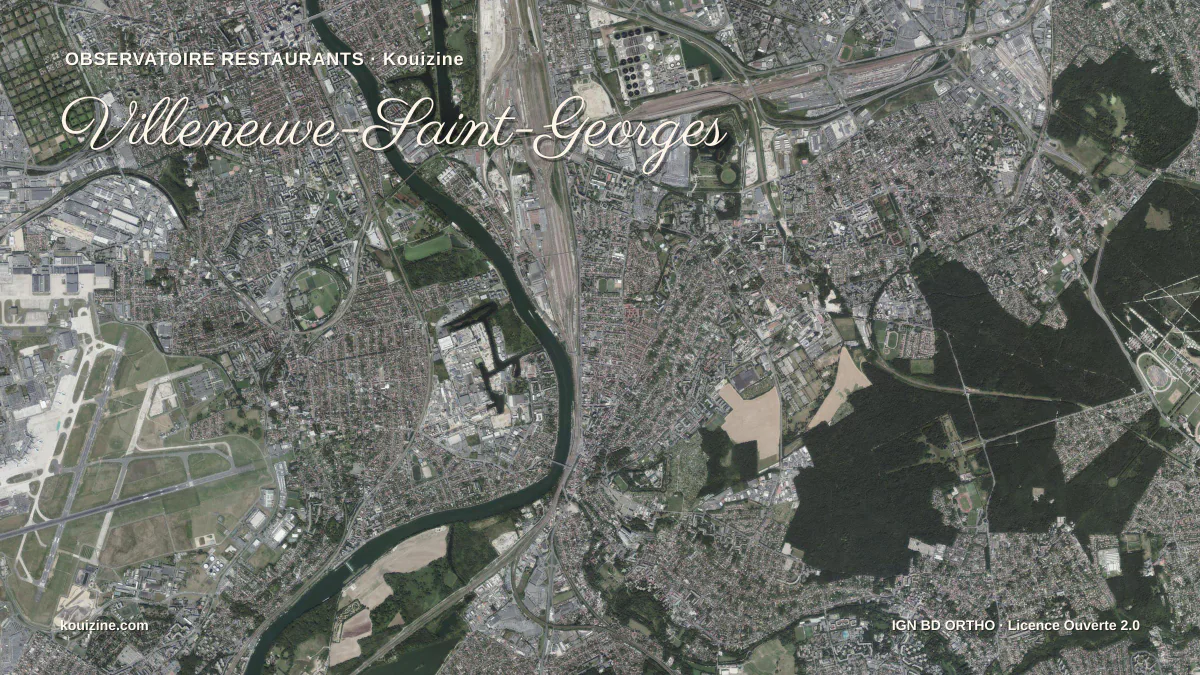 Vue aérienne de Villeneuve-Saint-Georges