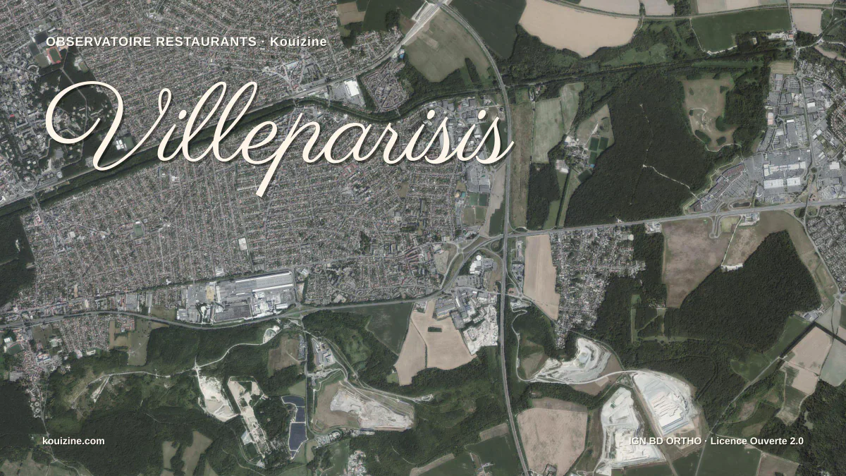 Vue aérienne de Villeparisis
