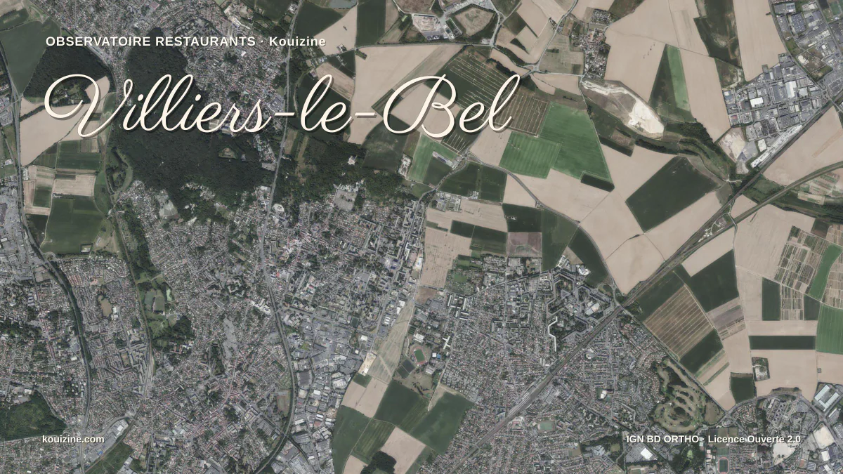 Vue aérienne de Villiers-le-Bel