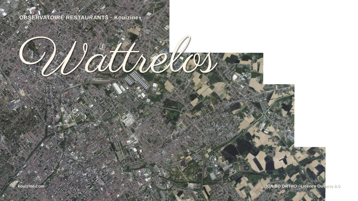 Vue aérienne de Wattrelos