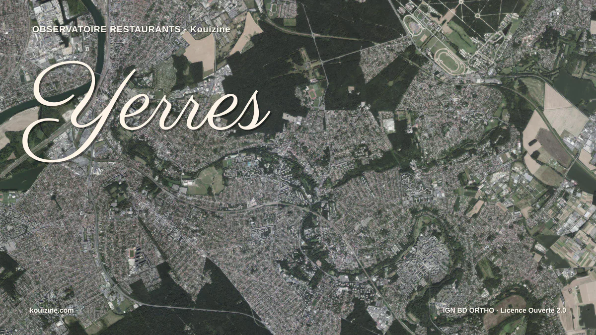 Vue aérienne de Yerres